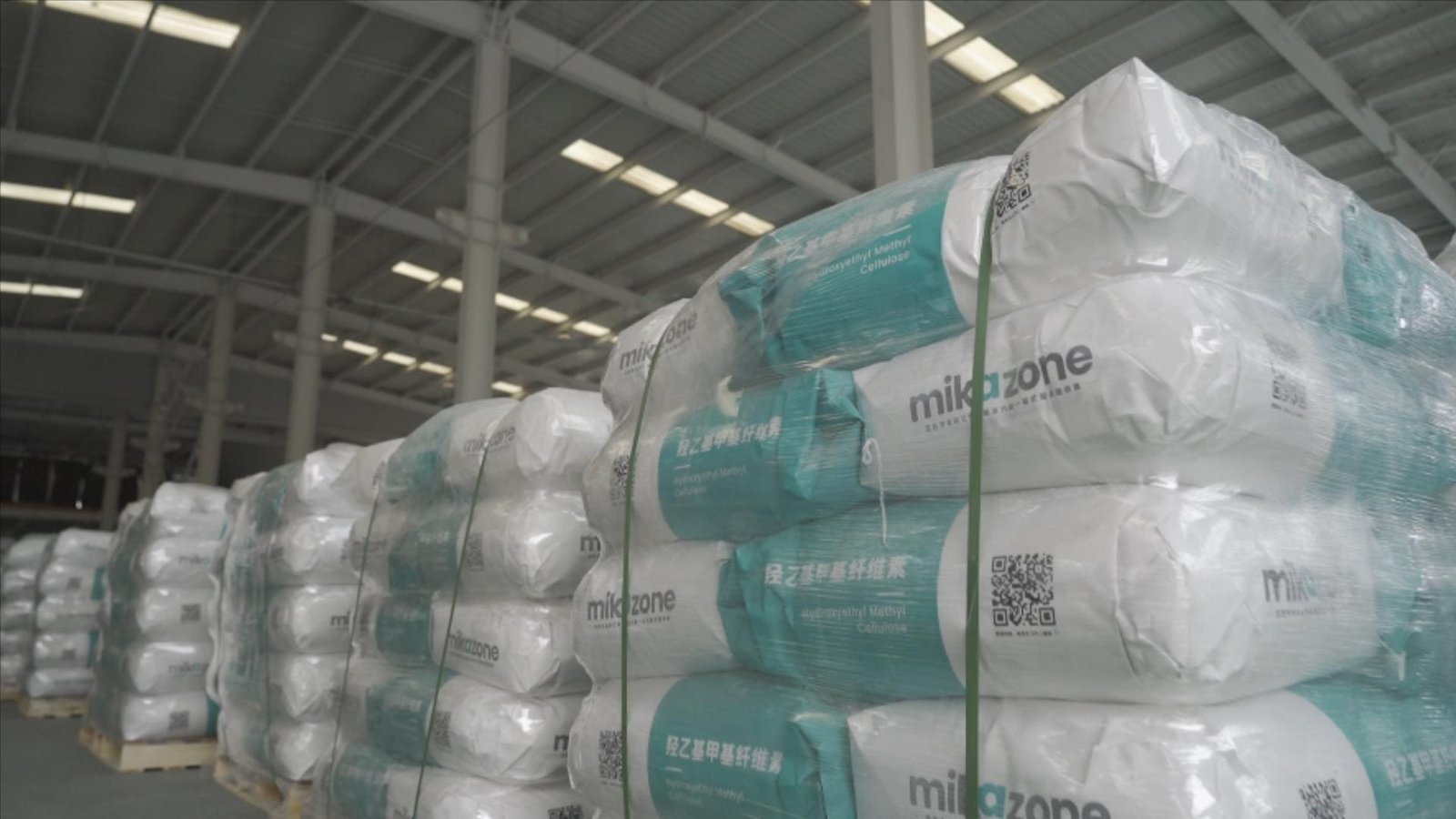 25kg industrial chemical packaging bags on pallet