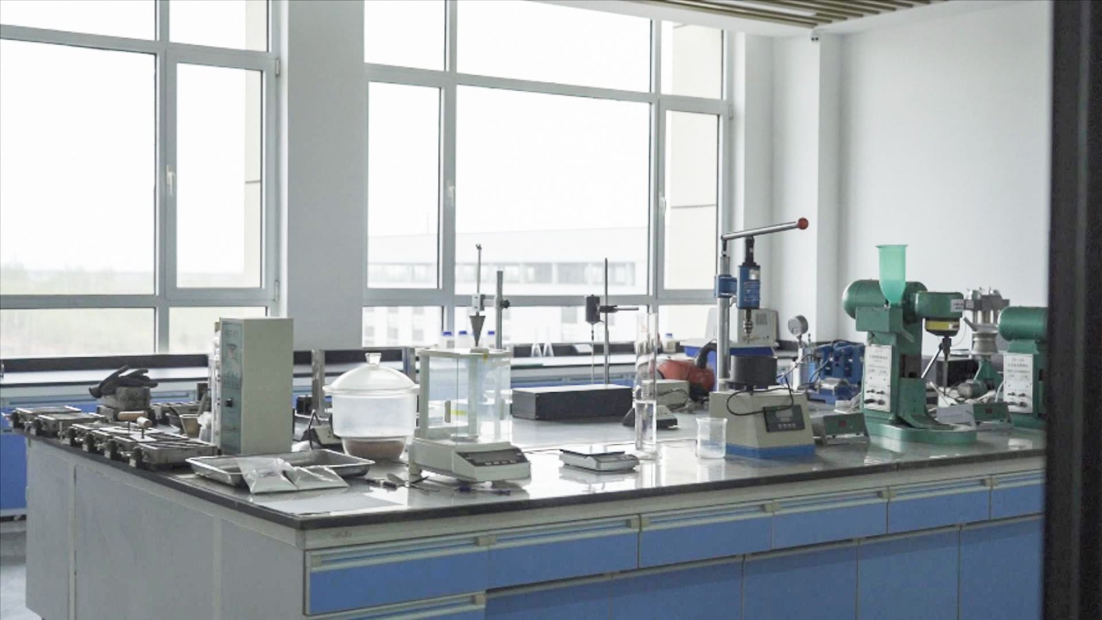 Scale-up production line in manufacturing plant facility