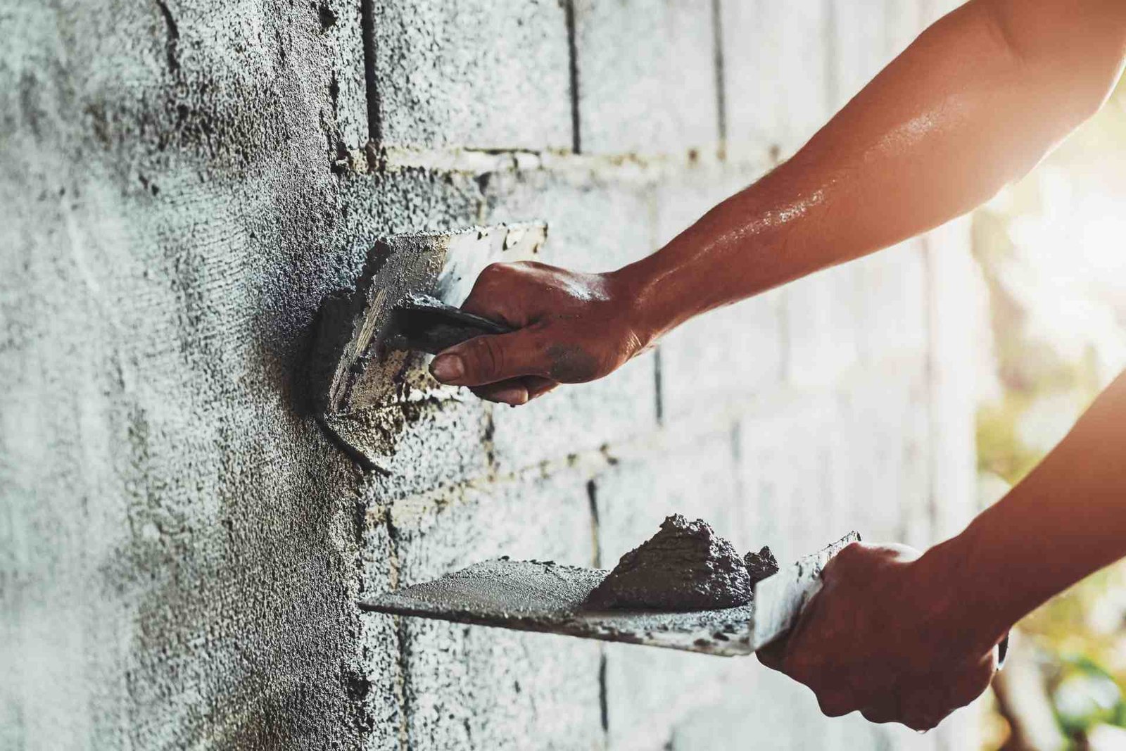 Ceramic tile grid and joints — premixed grout filling and uniform appearance